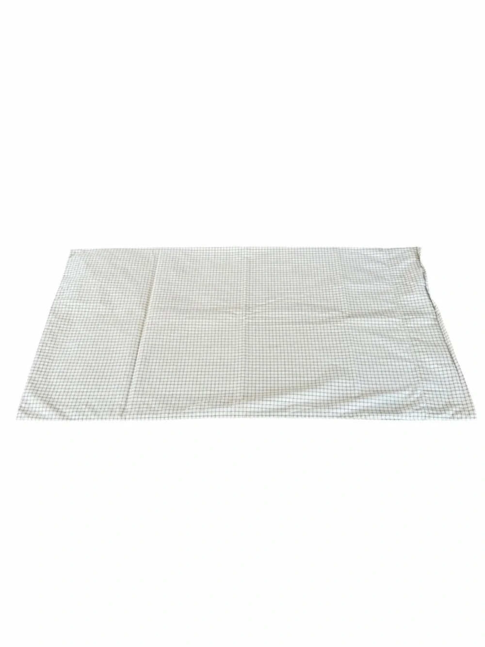 VTG Ralph Lauren Chaps Bramble Tattersall Neutral Plaid 2-Piece King Sheet Set